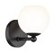 Z-Lite Neoma Wall Sconce, 1-Light, 5.25 In.W x 6.75 In.L x 6.75 In.H, Matte Black/Opal Etched 1100-1S-MB - alternate 3
